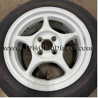 JDM Enkei RP01 15" 4x100 White Wheel and Tire Set